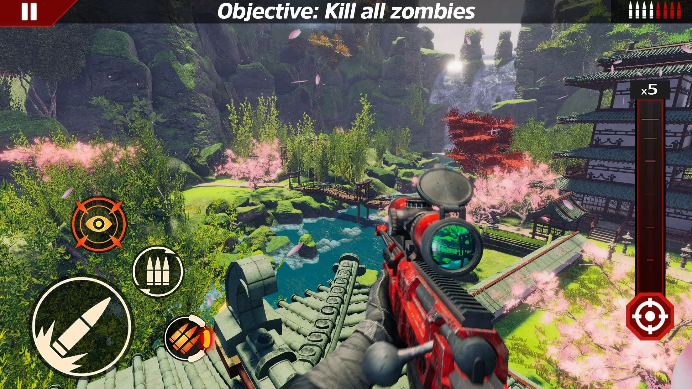 Sniper Zombie 3D Game [мод: много денег] Screenshot 5