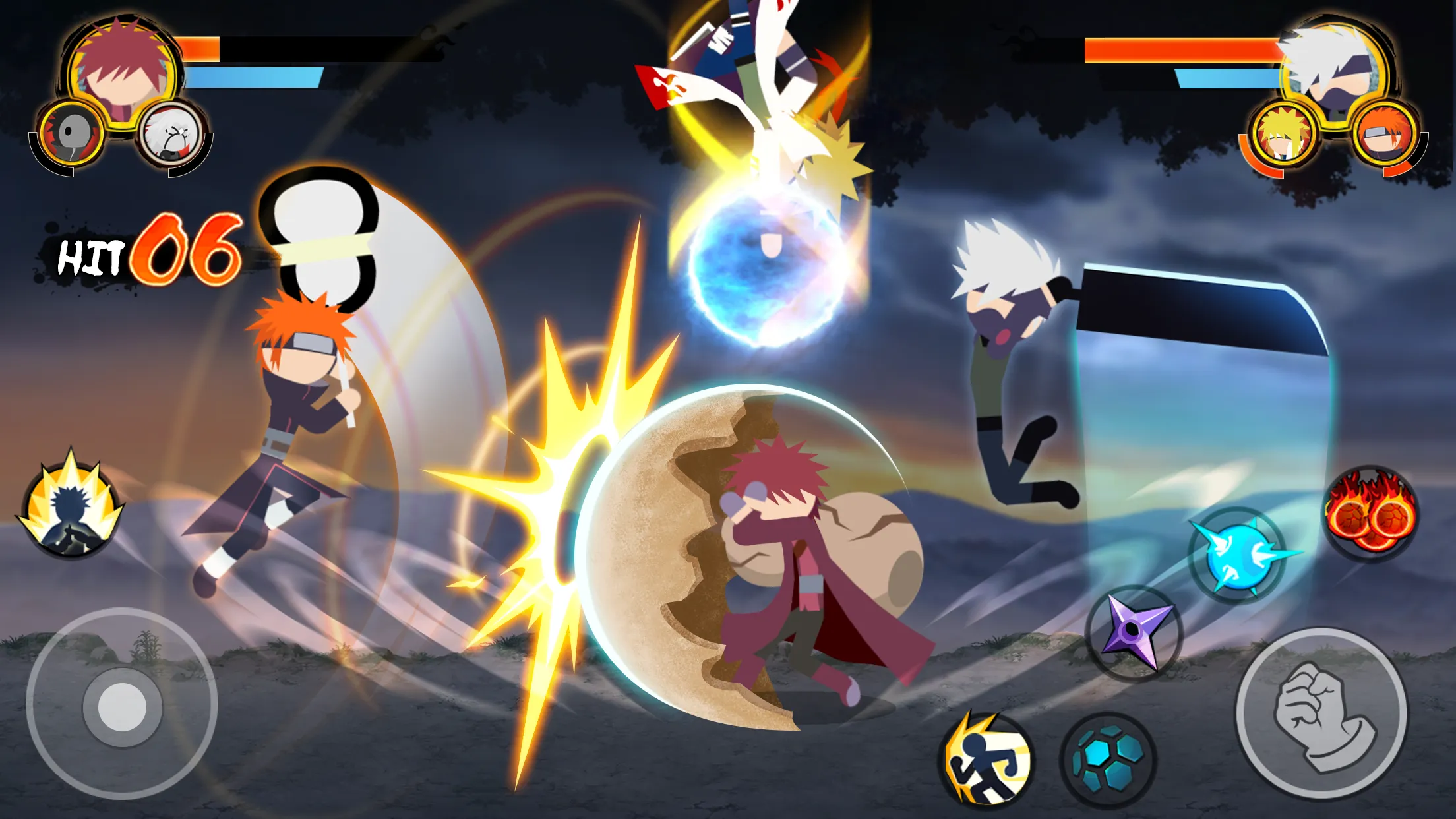 Stickman Ninja - 3v3 Battle Arena v7.3 APK Мод (Меню, Много денег, Скиллы без кулдауна) Screenshot 3 Stickman Ninja - 3v3 Battle Arena v7.3 APK Мод (Меню, Много денег, Скиллы без кулдауна) Screenshot 3