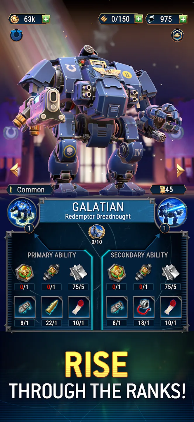 Warhammer 40,000: Tacticus v1.39.36 APK Мод (Меню, Один удар, Много денег) Screenshot 3