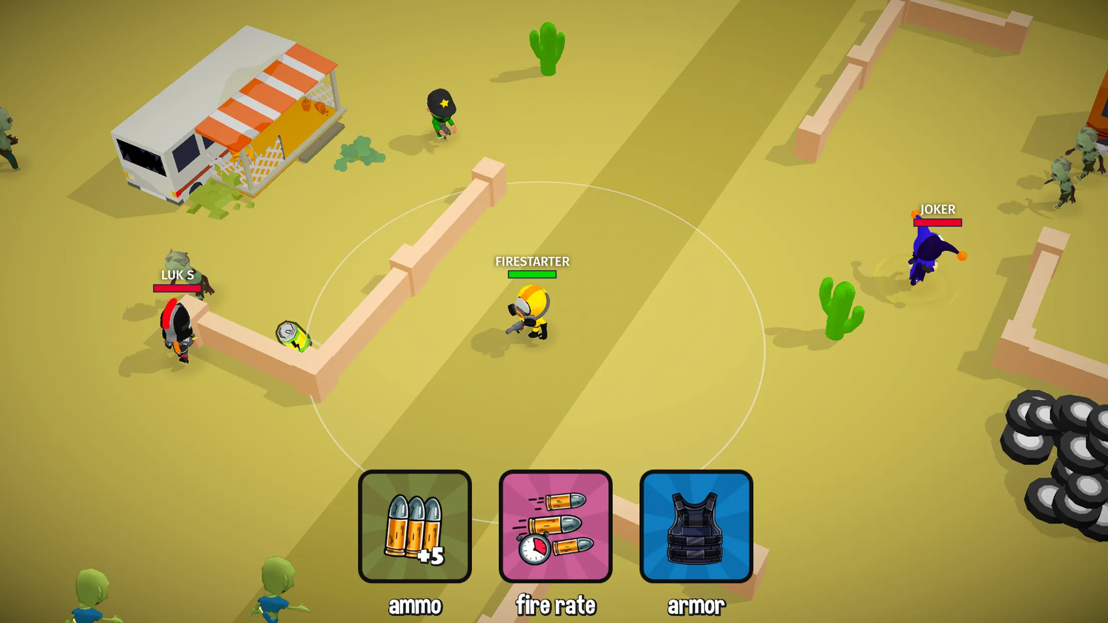 Зомби io: игры без интернета v4.0.1 APK Мод (Тупой враг) Screenshot 3