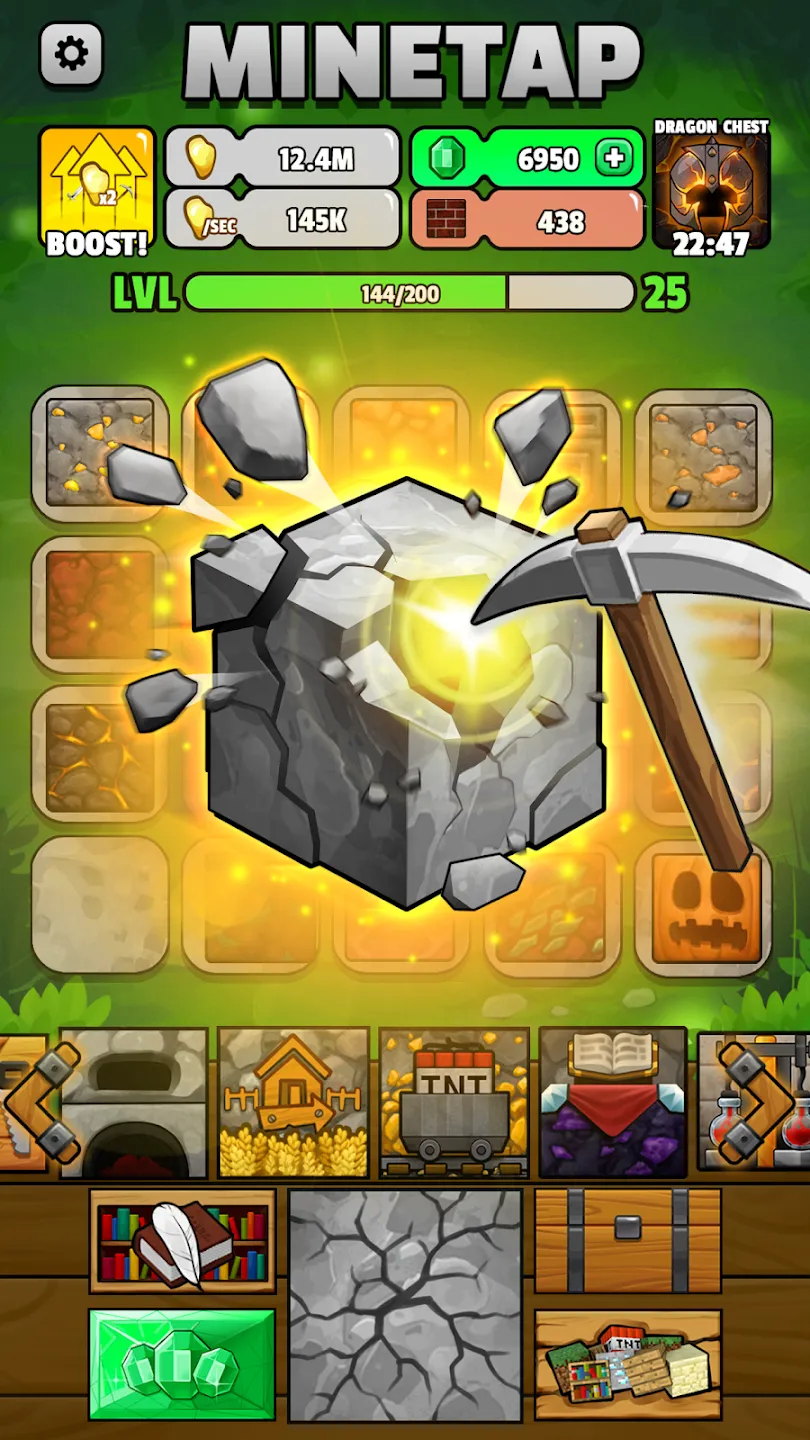 Minetap – Merge кликер v3.8.16 APK Мод (Много денег) Screenshot 2