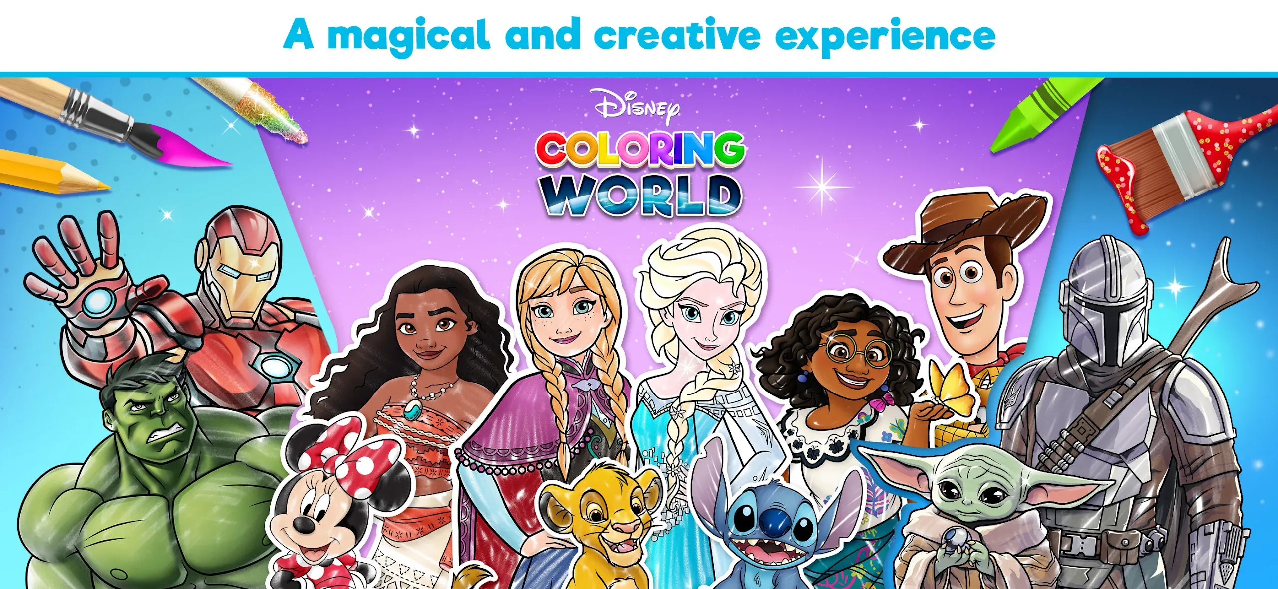 Disney: мир раскрасок v16.5.0 APK Мод (Много денег) Screenshot 1 Disney: мир раскрасок v16.5.0 APK Мод (Много денег) Screenshot 1