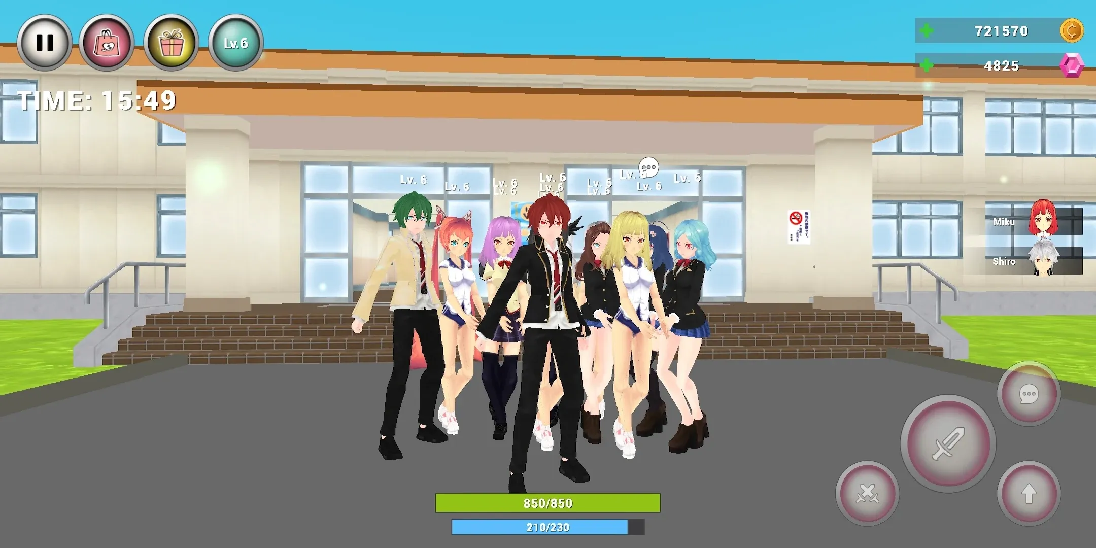 Anime High School Simulator v3.3.0 APK Мод (Много денег) Screenshot 1 Anime High School Simulator v3.3.0 APK Мод (Много денег) Screenshot 1