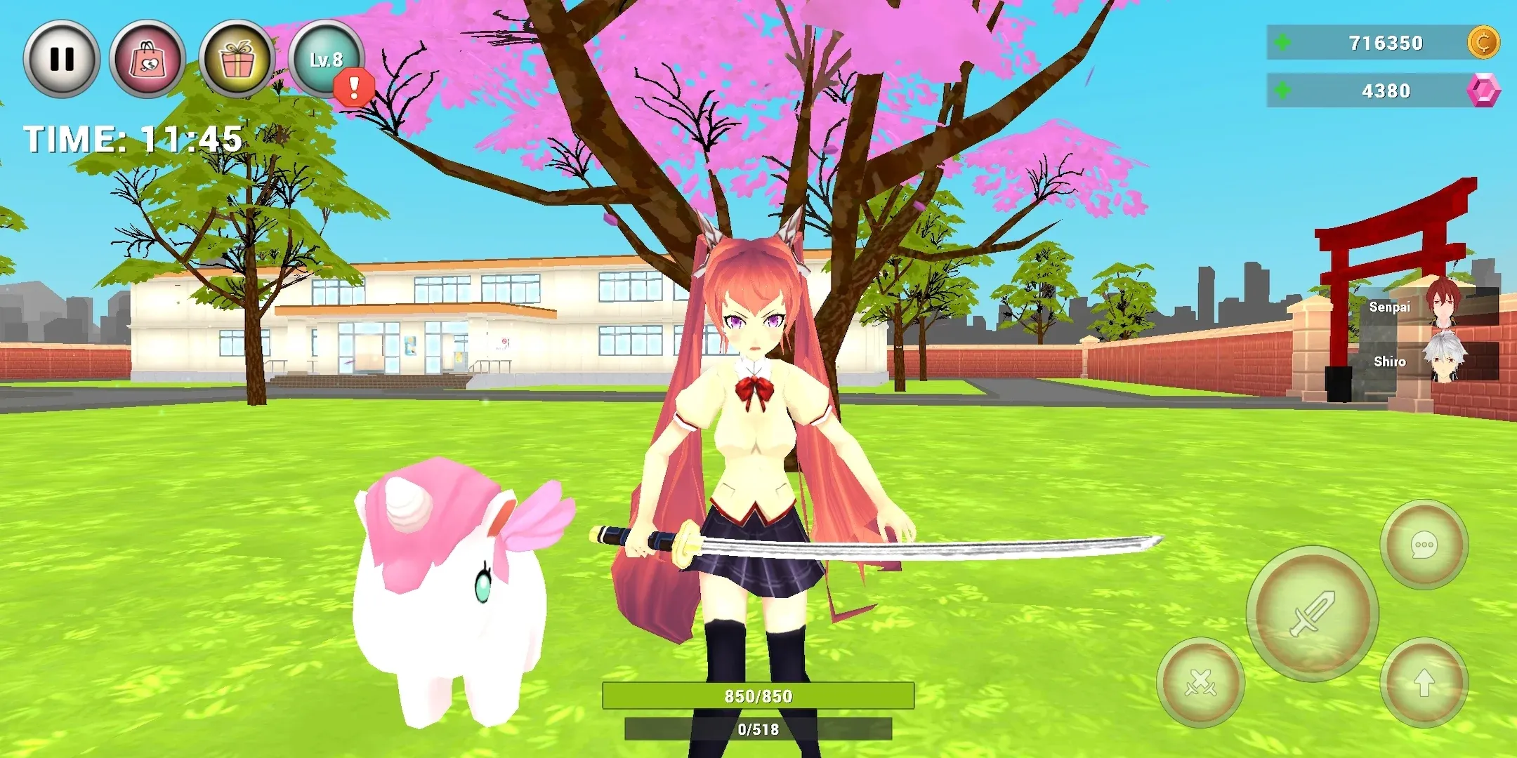 Anime High School Simulator v3.3.0 APK Мод (Много денег) Screenshot 2 Anime High School Simulator v3.3.0 APK Мод (Много денег) Screenshot 2
