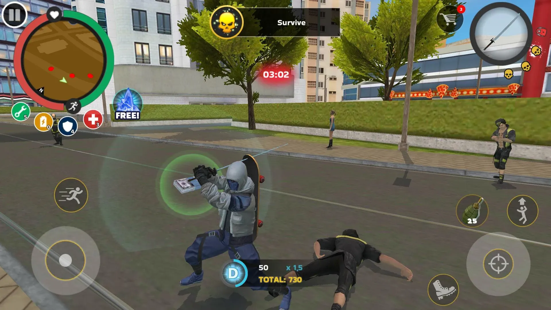 Rope Hero: Mafia City Wars v1.9.0 APK Мод (Много денег) Screenshot 1