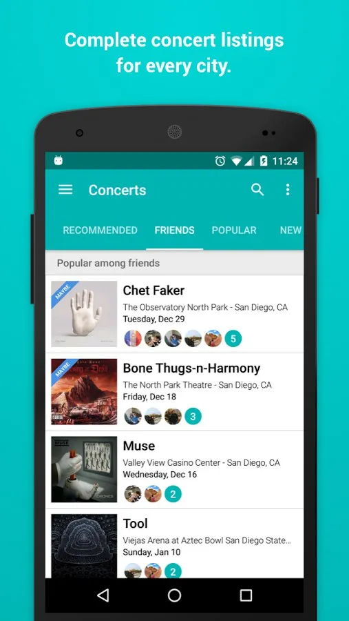 Bandsintown Concerts Screenshot 4