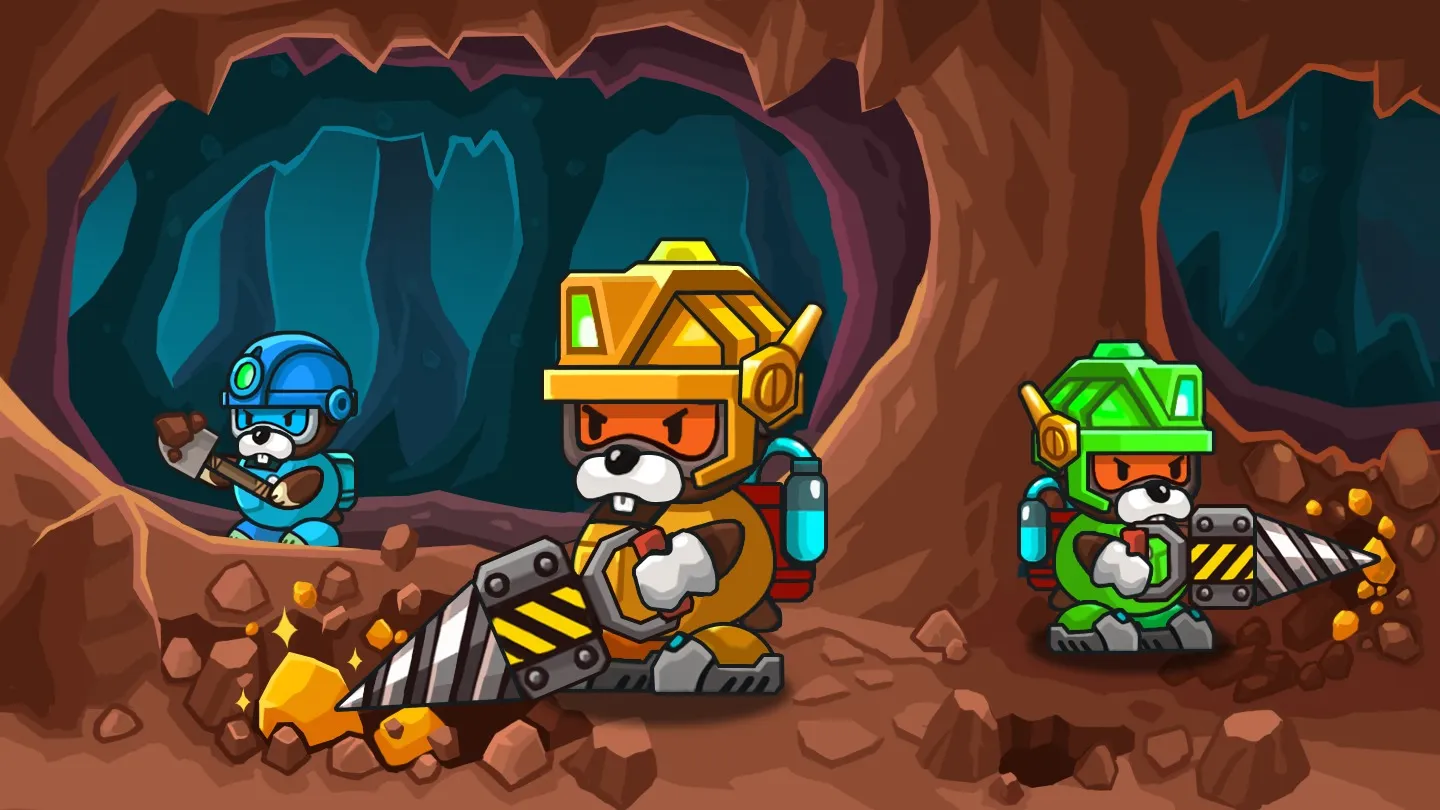 Popo Mine: Idle Mineral Tycoon [мод: много денег] Screenshot 1