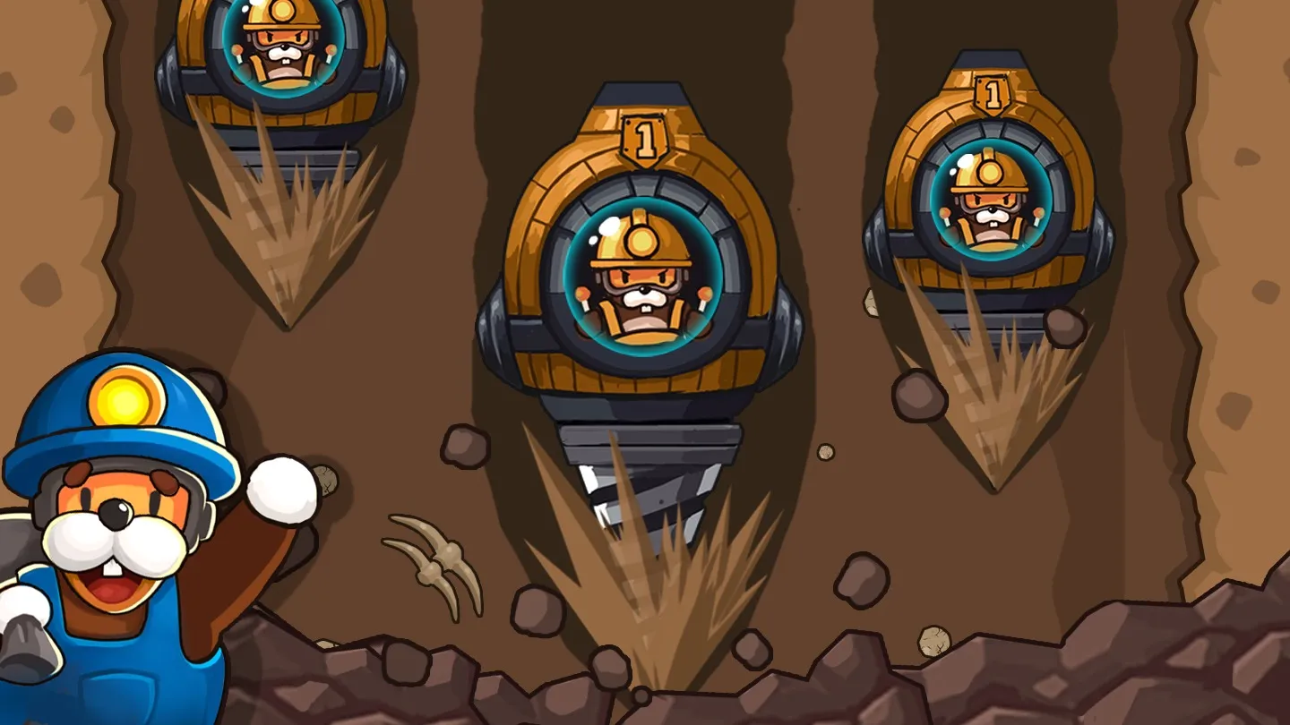 Popo Mine: Idle Mineral Tycoon [мод: много денег] Screenshot 2