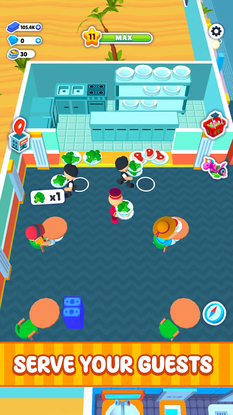 My Perfect Hotel v1.33.2 APK Мод (Бесплатные награды) Screenshot 2