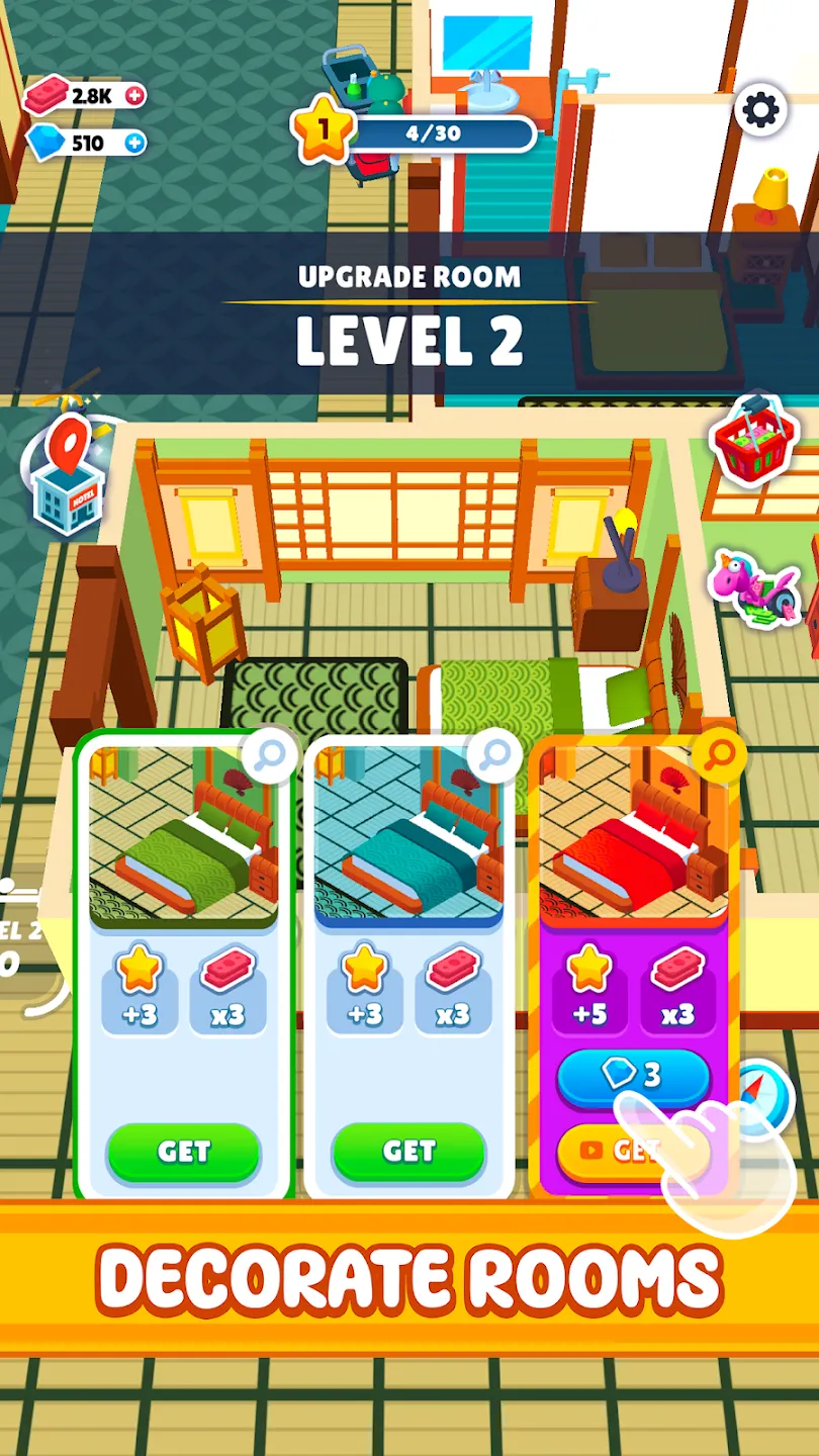 My Perfect Hotel v1.33.2 APK Мод (Бесплатные награды) Screenshot 3