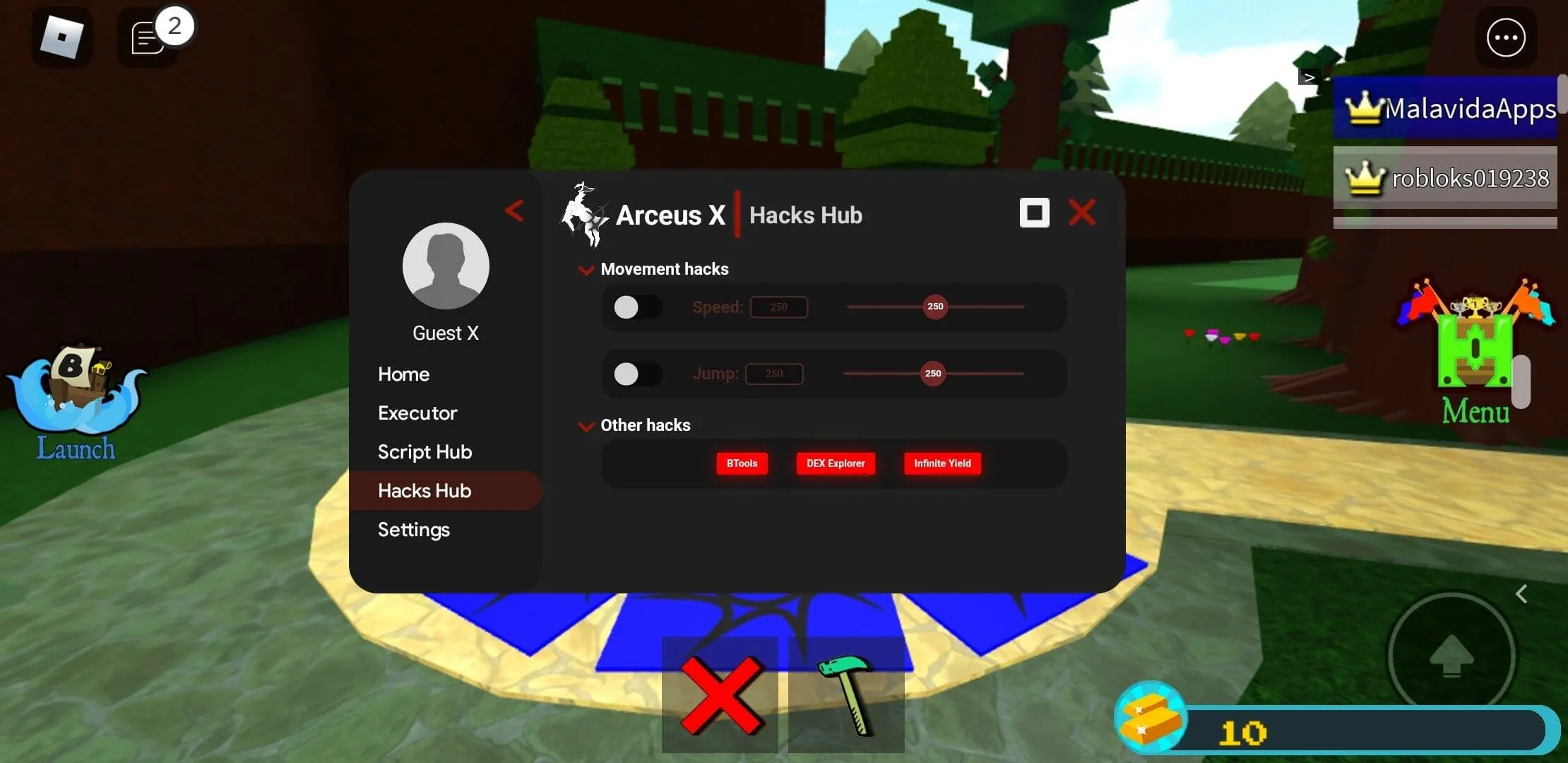 Arceus X NEO v1.9.7 APK Screenshot 3