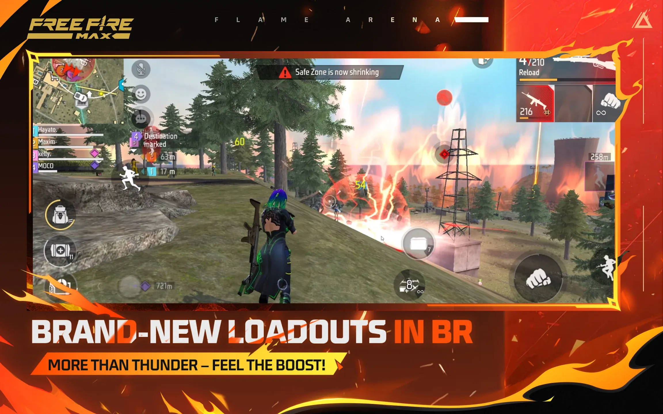 Free Fire MAX v2.124.1 APK Мод (Мега Меню, WallHack, Auto Headshot, Menu Mod) Screenshot 5