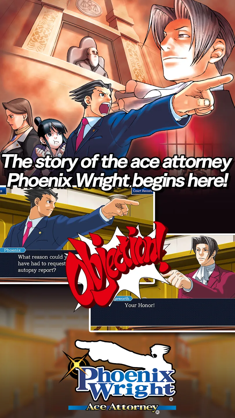 Ace Attorney Trilogy v1.00.03 APK Мод (Полная версия) Screenshot 1 Ace Attorney Trilogy v1.00.03 APK Мод (Полная версия) Screenshot 1
