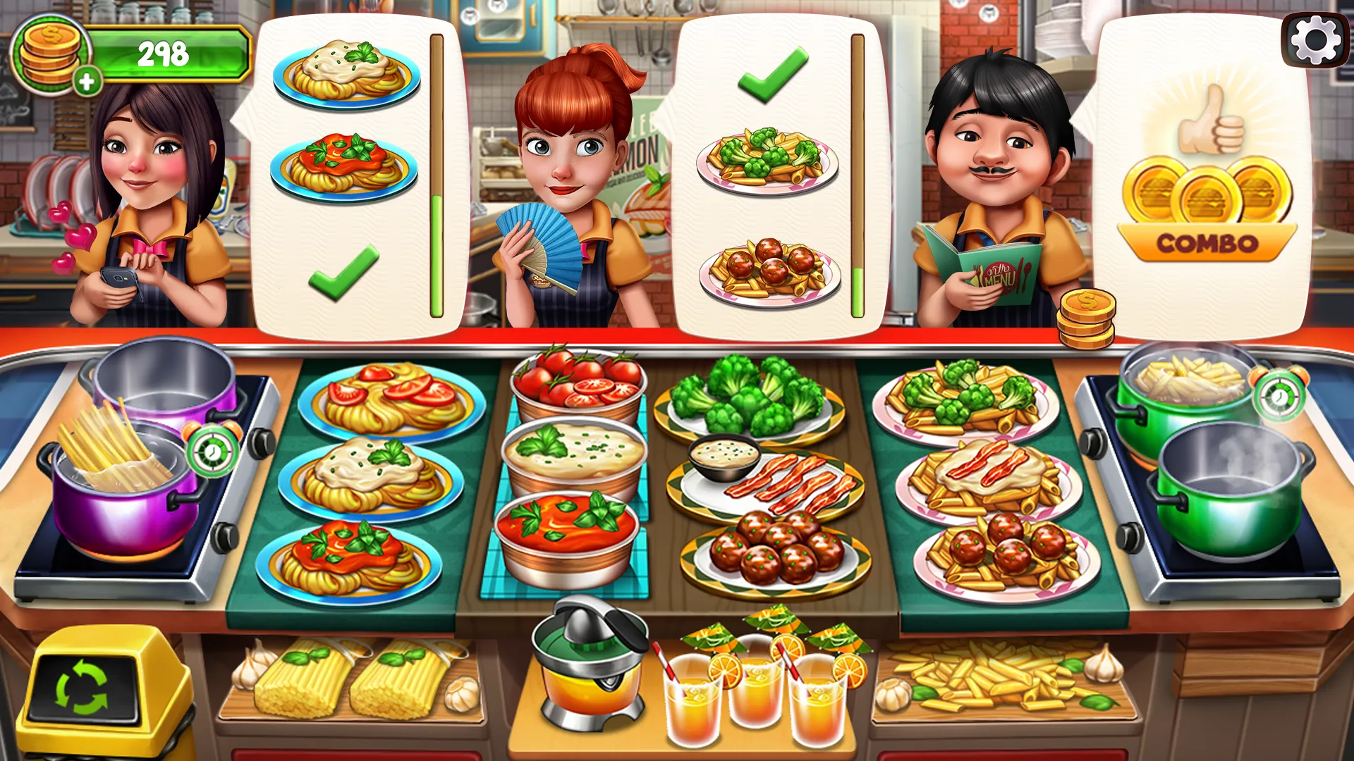 Кулинарная Команда – Ресторанные игры [мод: много денег] Screenshot 3