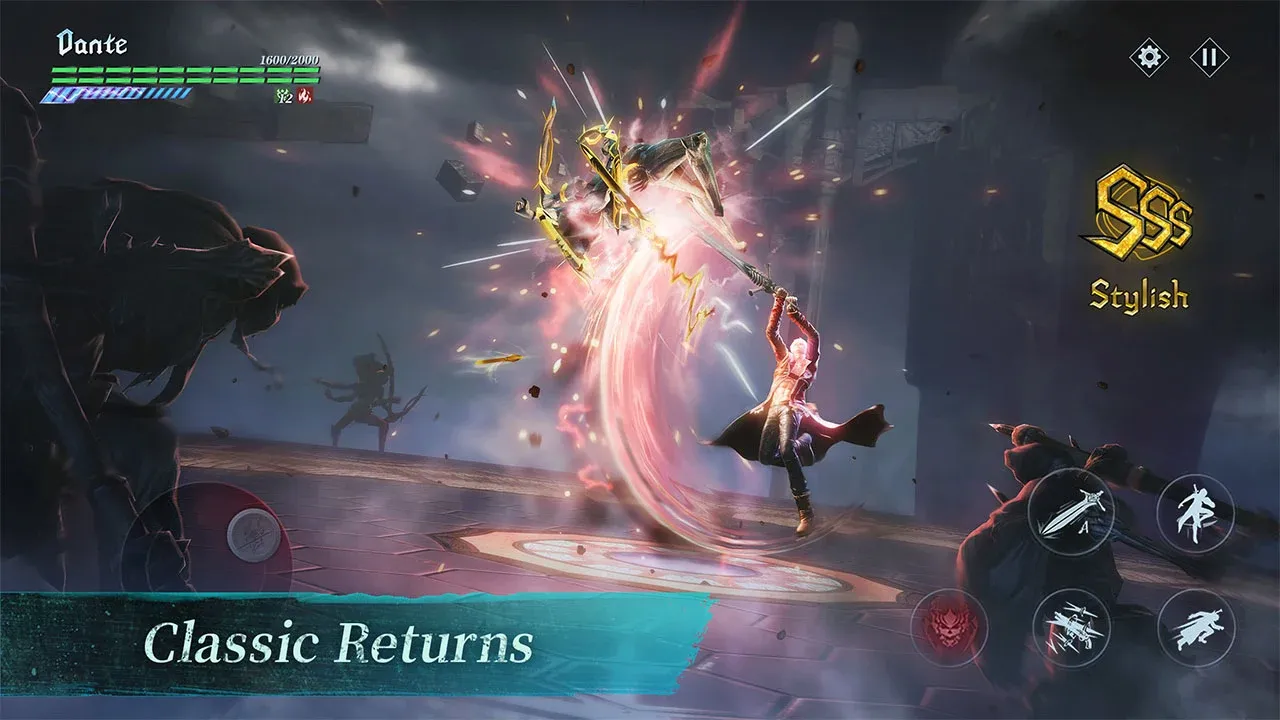 Devil May Cry: Peak of Combat v2.17.0.542799 APK Мод (Меню, Тупой враг) Screenshot 5