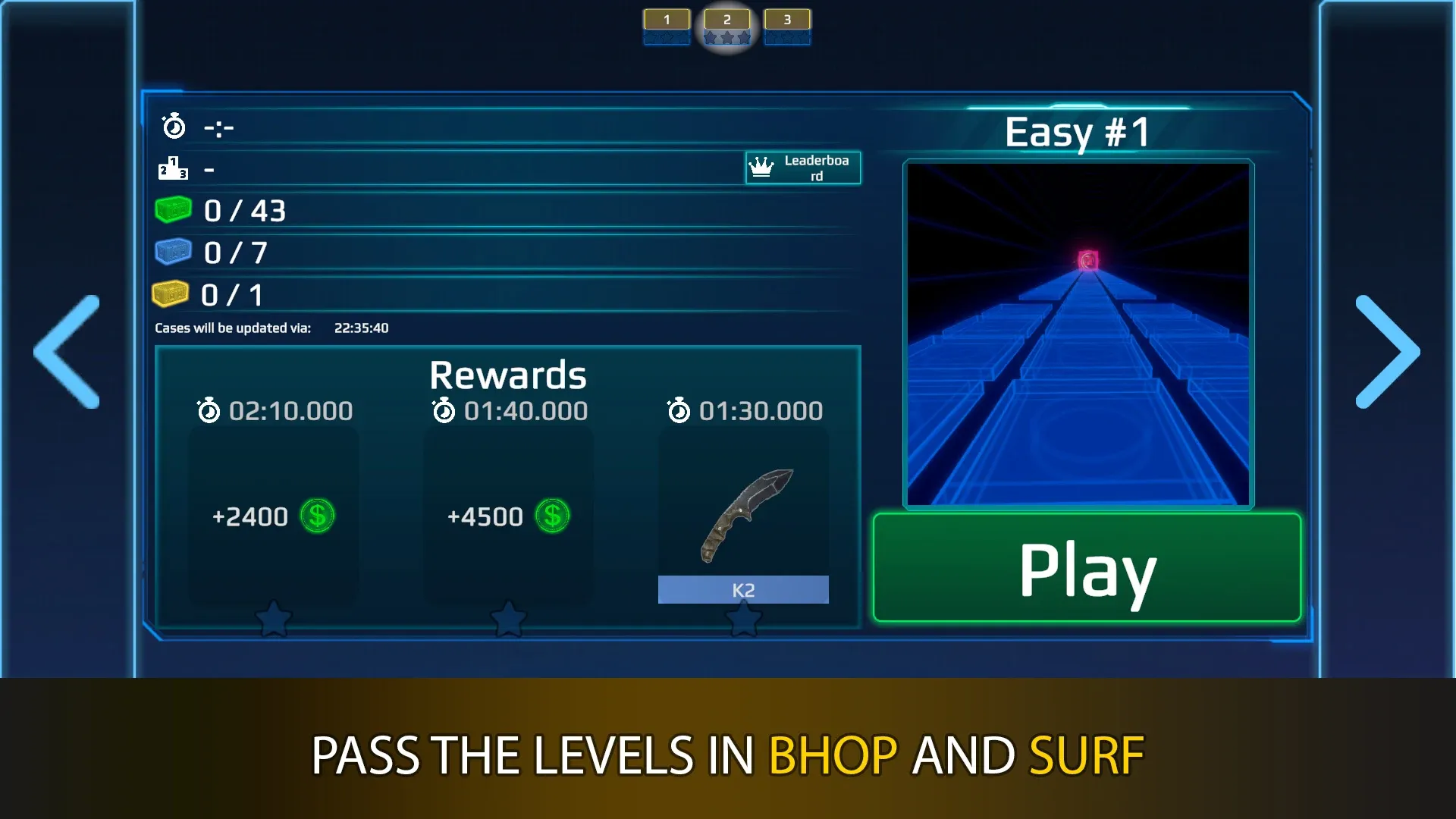 Surf GO - Паркур и бхоп КС ГО! v3.420 APK Мод (Бесплатные покупки) Screenshot 5