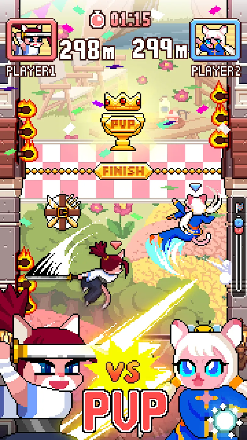 Cat Jump v1.1.317 APK Мод (Меню, Много денег, Всё открыто) Screenshot 4