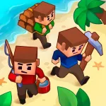 Скачать Isle Builder：Кликер Выживалка [мод: бесплатный крафт] на Андроид
