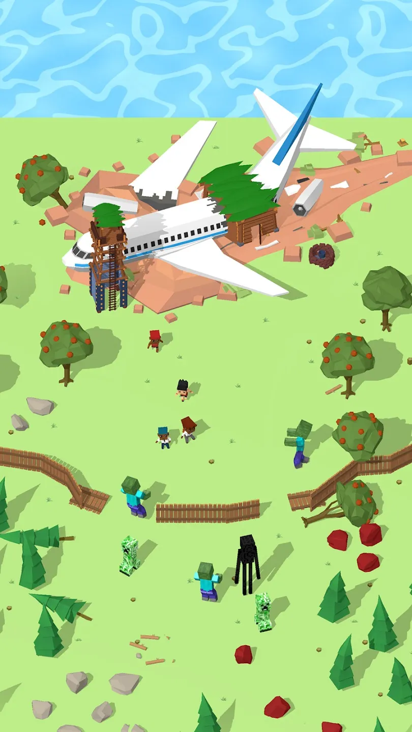 Isle Builder：Кликер Выживалка [мод: бесплатный крафт] Screenshot 4