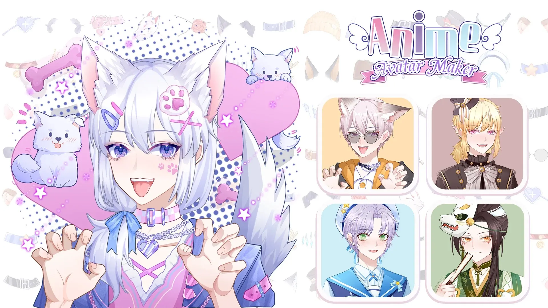 Anime Avatar Maker Creator [мод: без рекламы] Screenshot 1