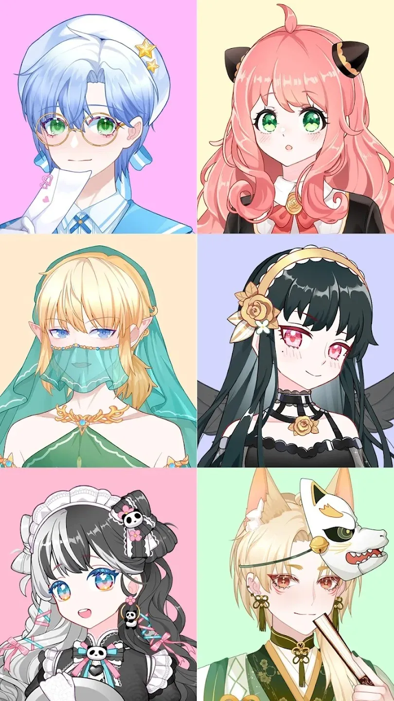 Anime Avatar Maker Creator [мод: без рекламы] Screenshot 3