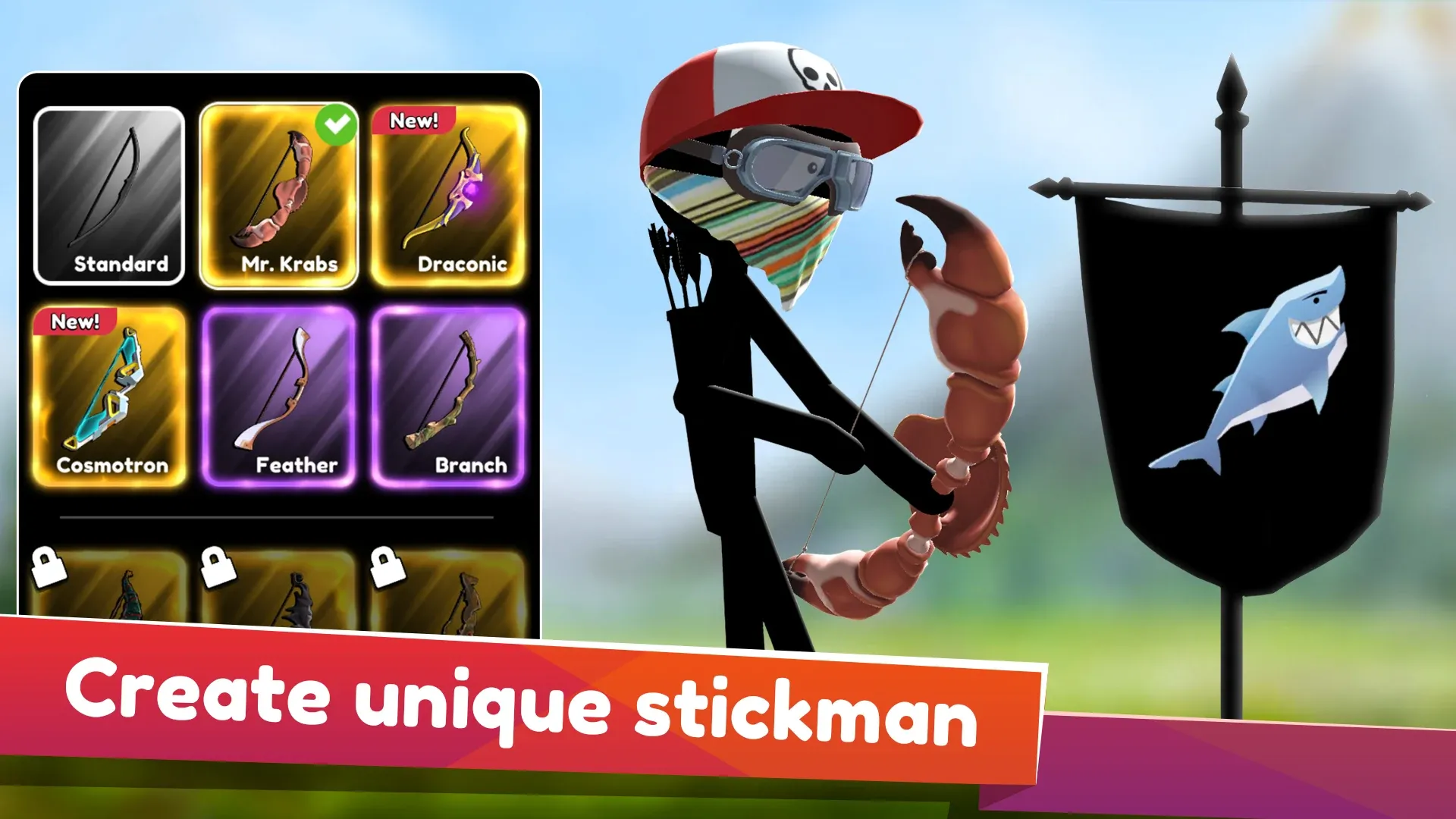 Stickman Archer Онлайн v25.0729.2733 APK Мод (Меню, Скорость, Без рекламы) Screenshot 2