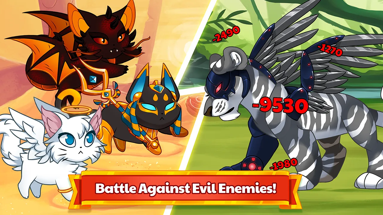 Castle Cats: Эпические квесты v4.4.20.13.12 APK Мод (Меню, Много денег, Большой урон) Screenshot 5