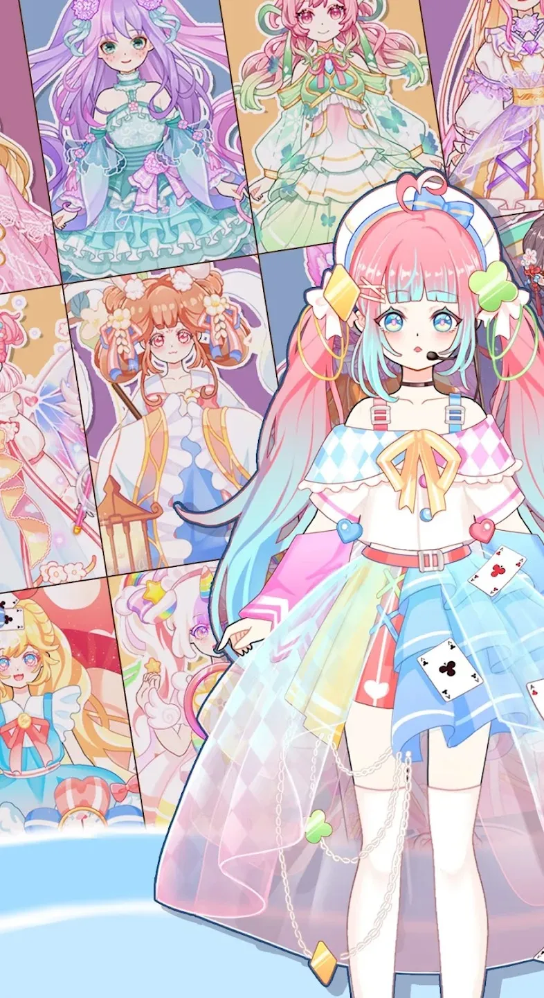 Anime Princess Dress Up Game [мод: бесплатные награды] Screenshot 2