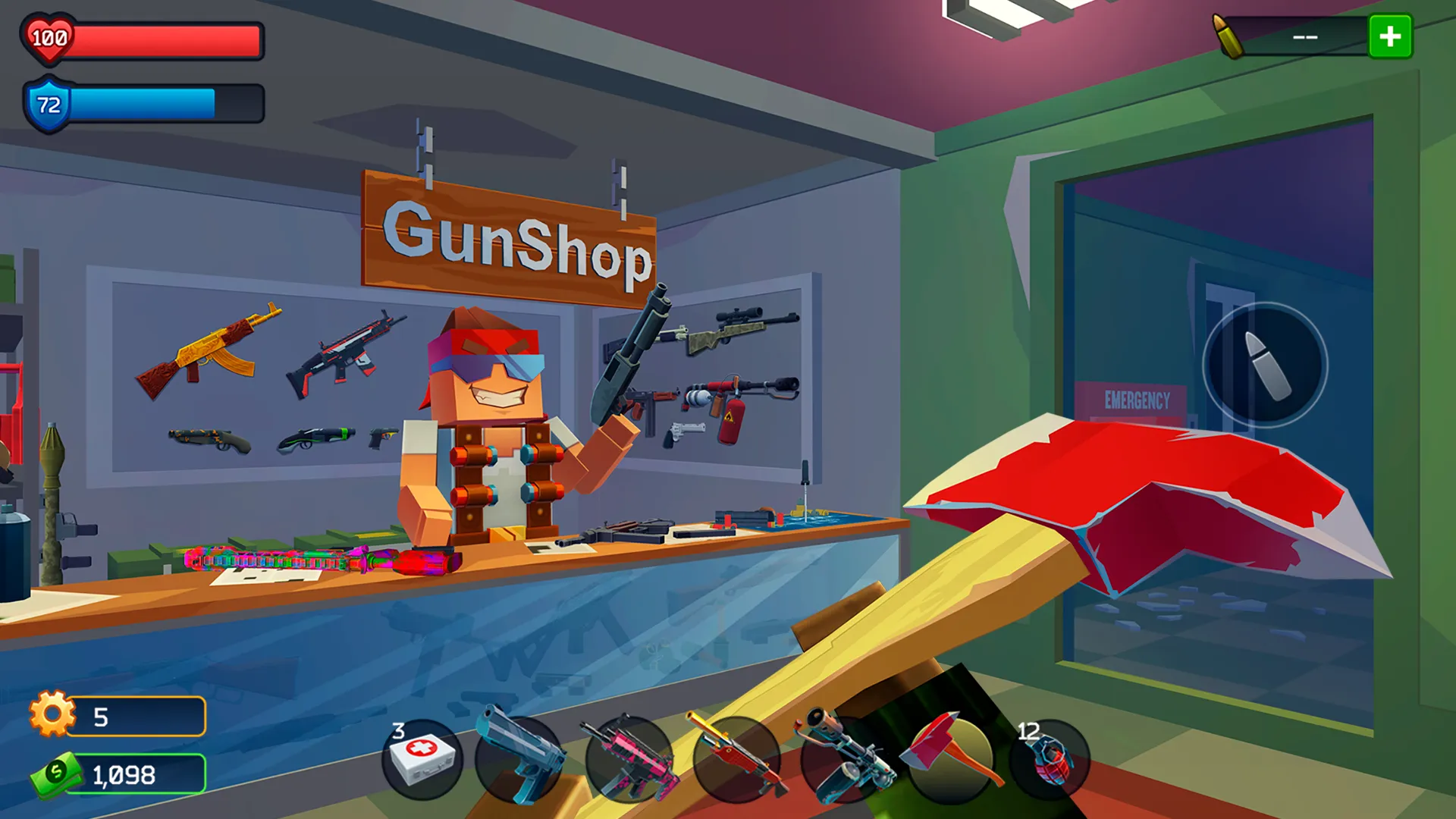 Pixel Combat: Zombies Strike v5.12.1 APK Мод (Мега Меню, Всё разблокировано) Screenshot 2