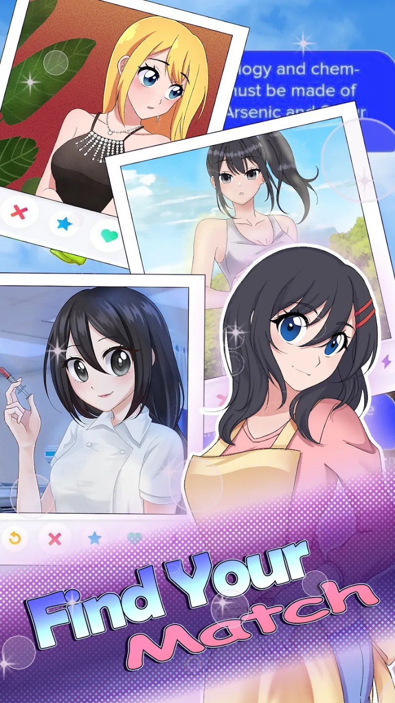 HaremKing - Waifu Dating Sim [мод: меню] Screenshot 4
