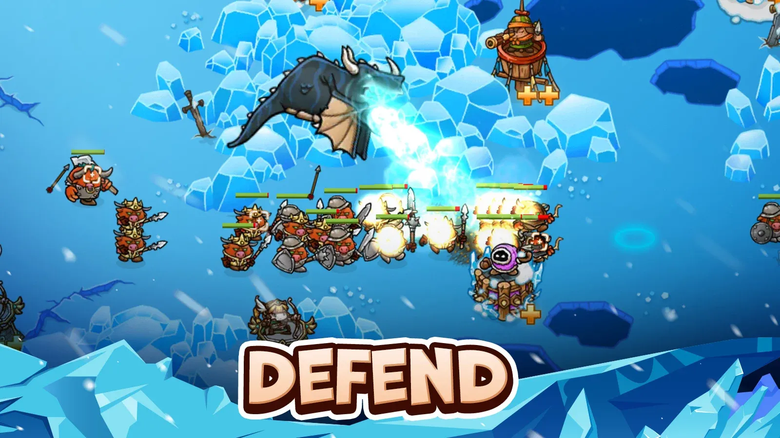 Crazy Defense Heroes v4.2.3 APK Мод (Меню, Много ресурсов) Screenshot 1