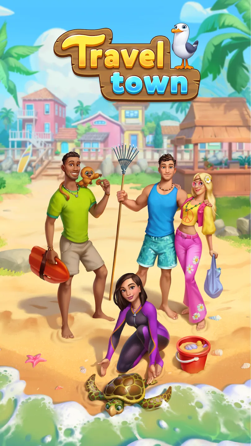 Travel Town v2.12.1602 APK Мод (Много бриллиантов) Screenshot 5