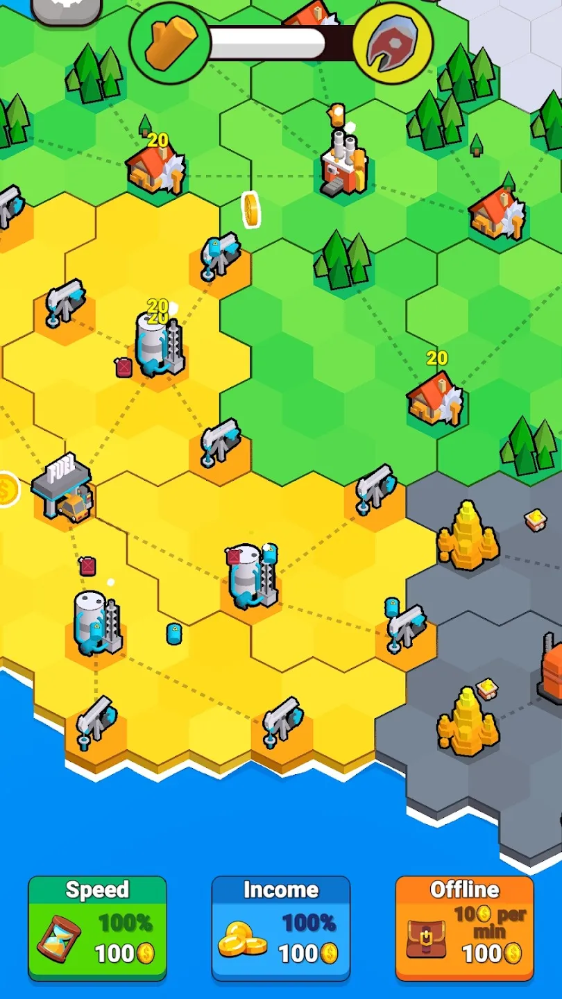 Factory World [мод: много денег] Screenshot 2
