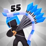 Скачать Merge Archers: лучники мердж Мод (Много денег) на Андроид