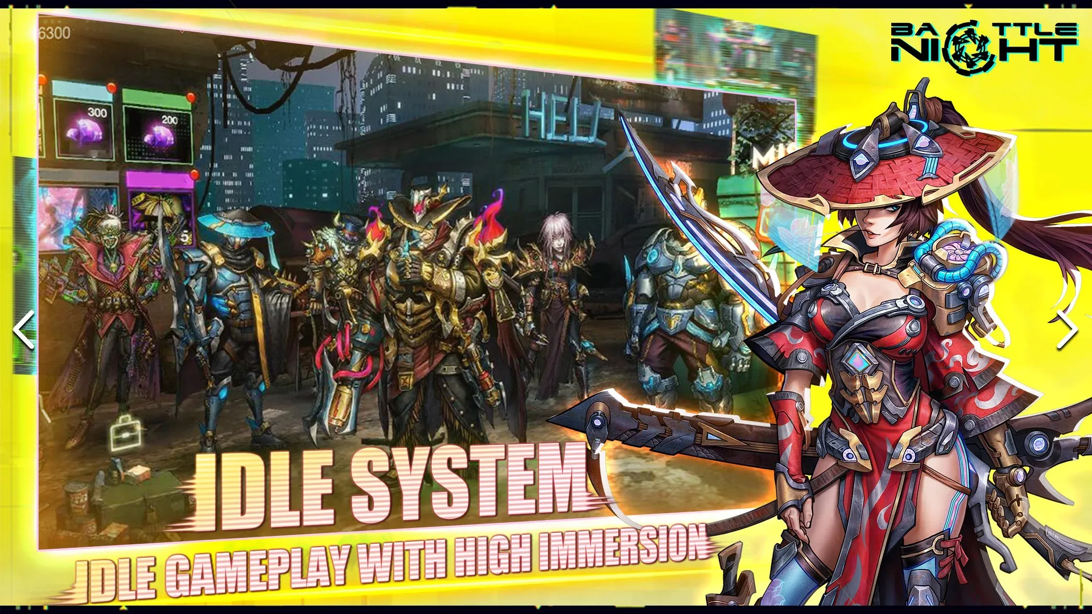 Battle Night: Cyberpunk RPG v1.9.11 APK Мод (Меню, Скорость игры) Screenshot 4 Battle Night: Cyberpunk RPG v1.9.11 APK Мод (Меню, Скорость игры) Screenshot 4