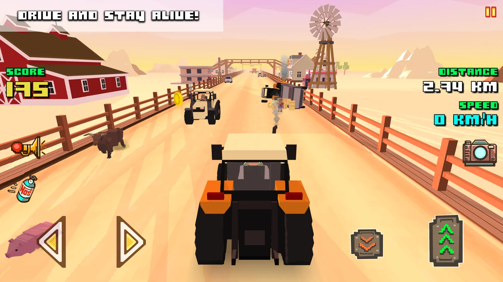 Blocky Farm Racing & Simulator v1.56 APK Мод (Всё открыто) Screenshot 2 Blocky Farm Racing & Simulator v1.56 APK Мод (Всё открыто) Screenshot 2