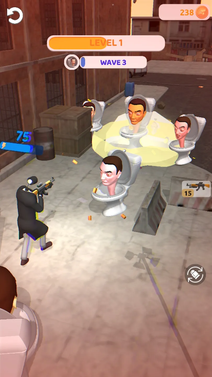 Skibidi War - Toilets Attack [мод: меню] Screenshot 1