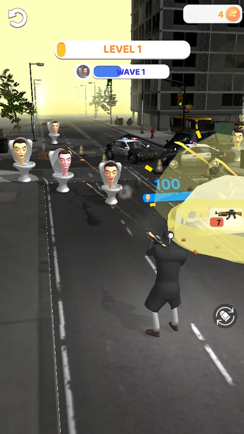 Skibidi War - Toilets Attack [мод: меню] Screenshot 2