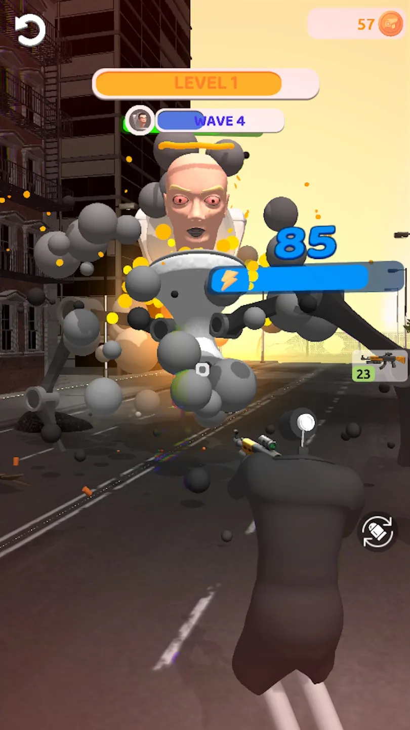 Skibidi War - Toilets Attack [мод: меню] Screenshot 3