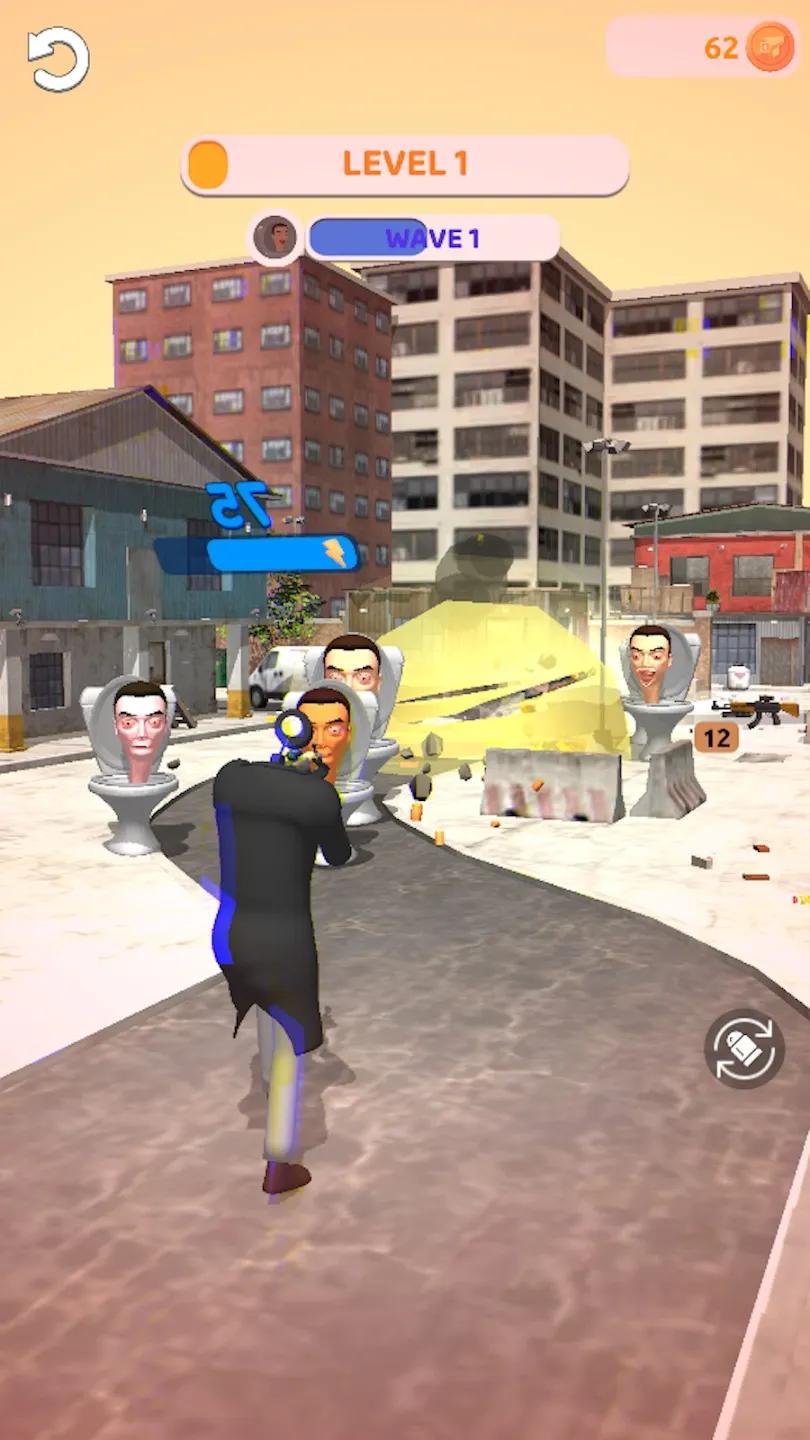 Skibidi War - Toilets Attack [мод: меню] Screenshot 5