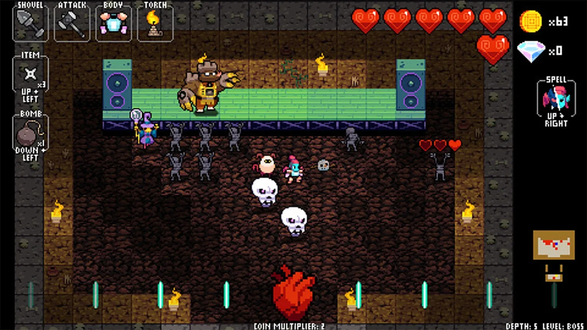Crypt of the NecroDancer [мод: меню] Screenshot 2