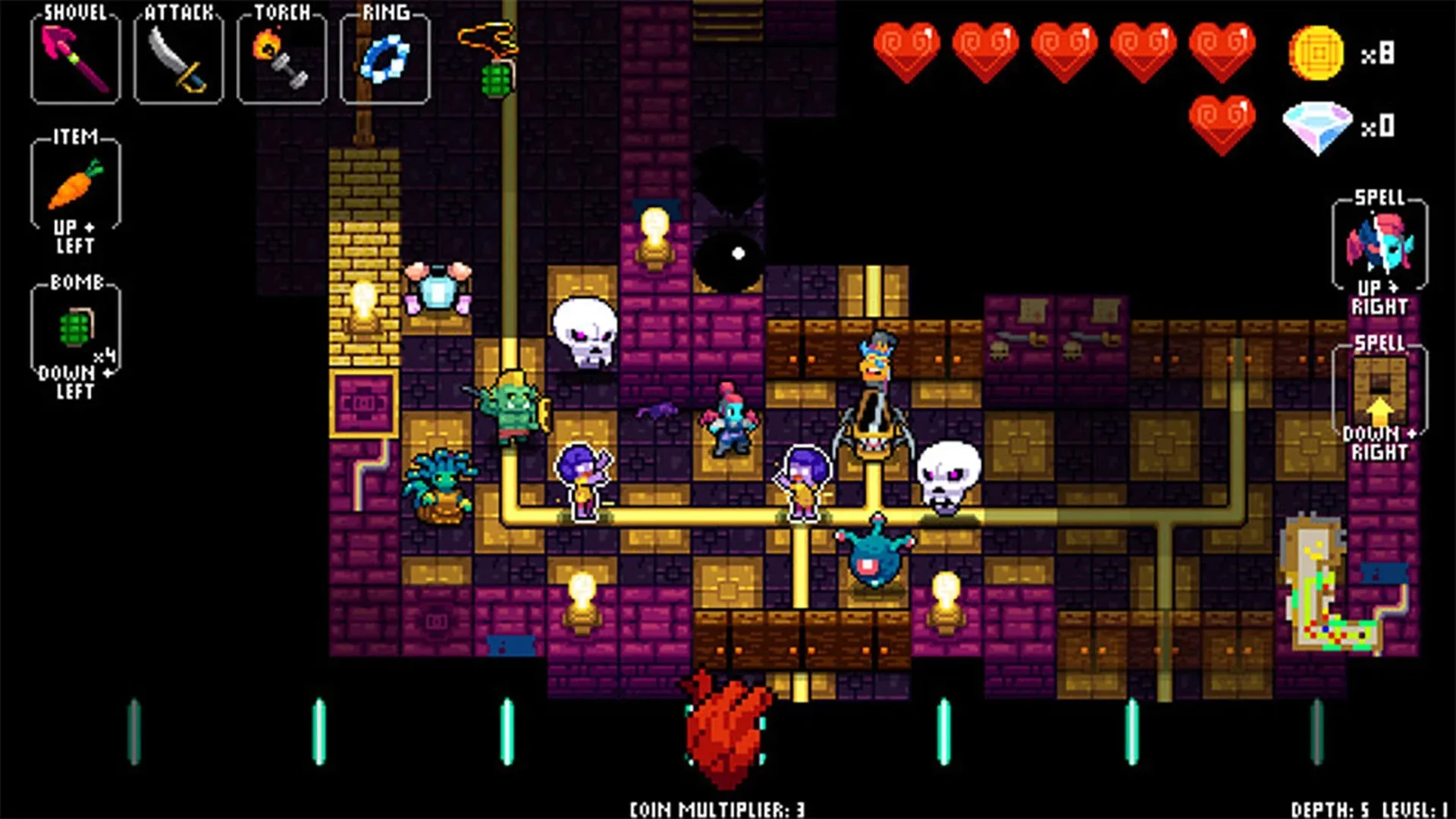 Crypt of the NecroDancer [мод: меню] Screenshot 3