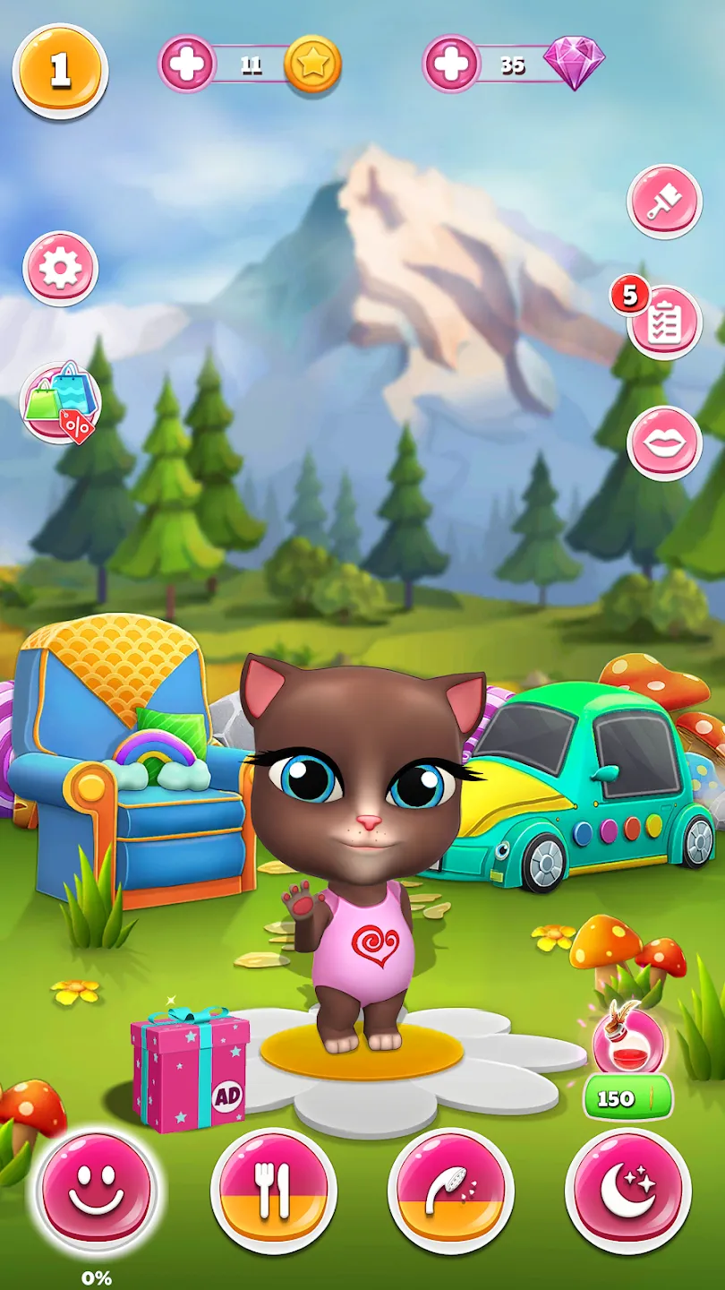 Моя Говорящая Кошка Лилия v1.50.8 APK Screenshot 1