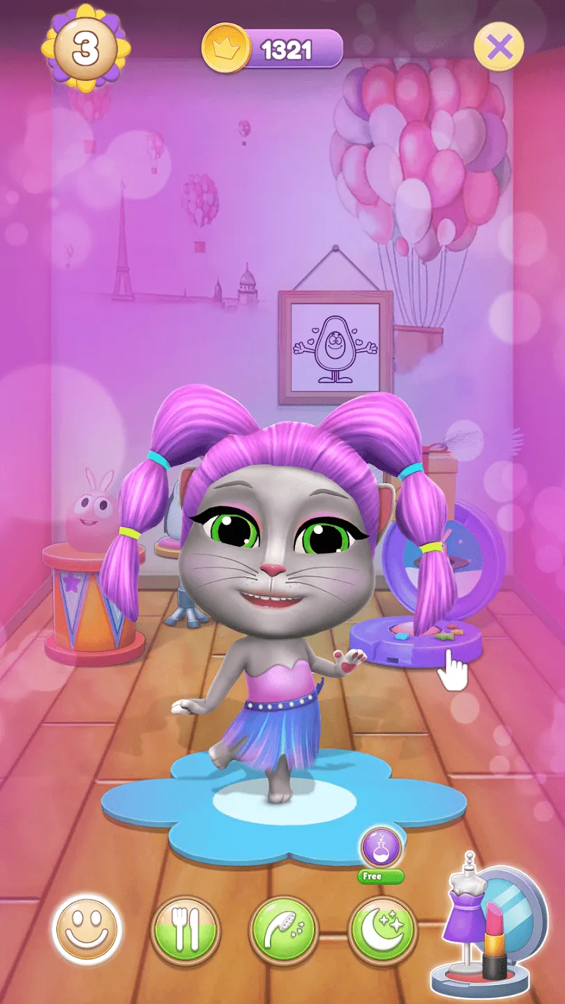 Моя Говорящая Кошка Лили 2 v1.13.76 APK Мод (Много денег) Screenshot 2