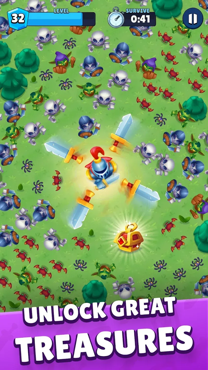 Heroes vs. Hordes: Survival v8.4.3 APK Мод (Меню, Неограниченные деньги, Режим бога) Screenshot 3