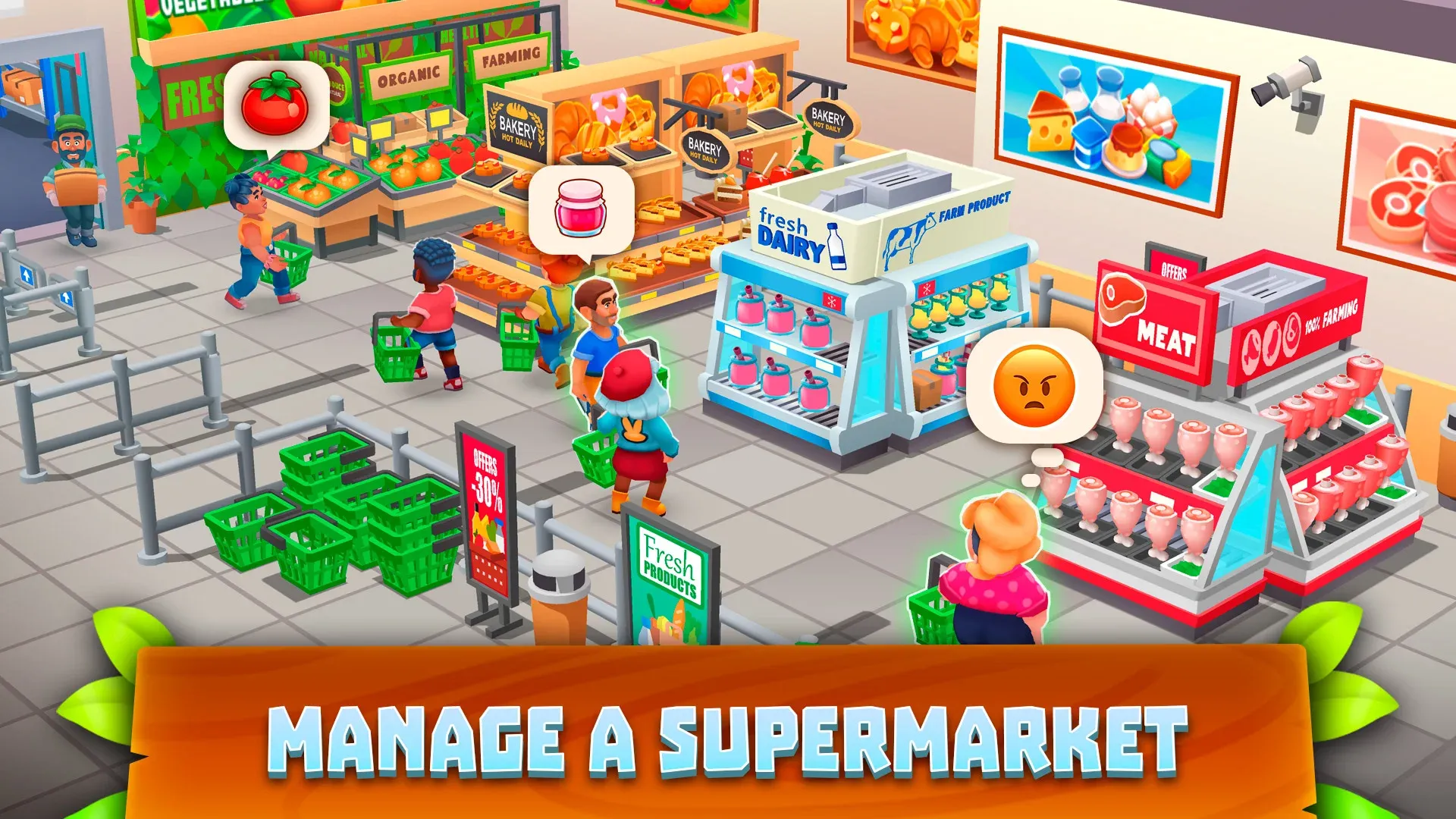Supermarket Village v1.5.1 APK Мод (Много денег) Screenshot 1