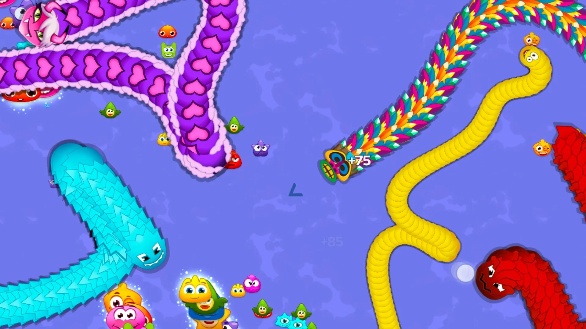 Червяки на охоте - змейка .iO v4.16.1 APK Мод (Много денег) Screenshot 2 Червяки на охоте - змейка .iO v4.16.1 APK Мод (Много денег) Screenshot 2