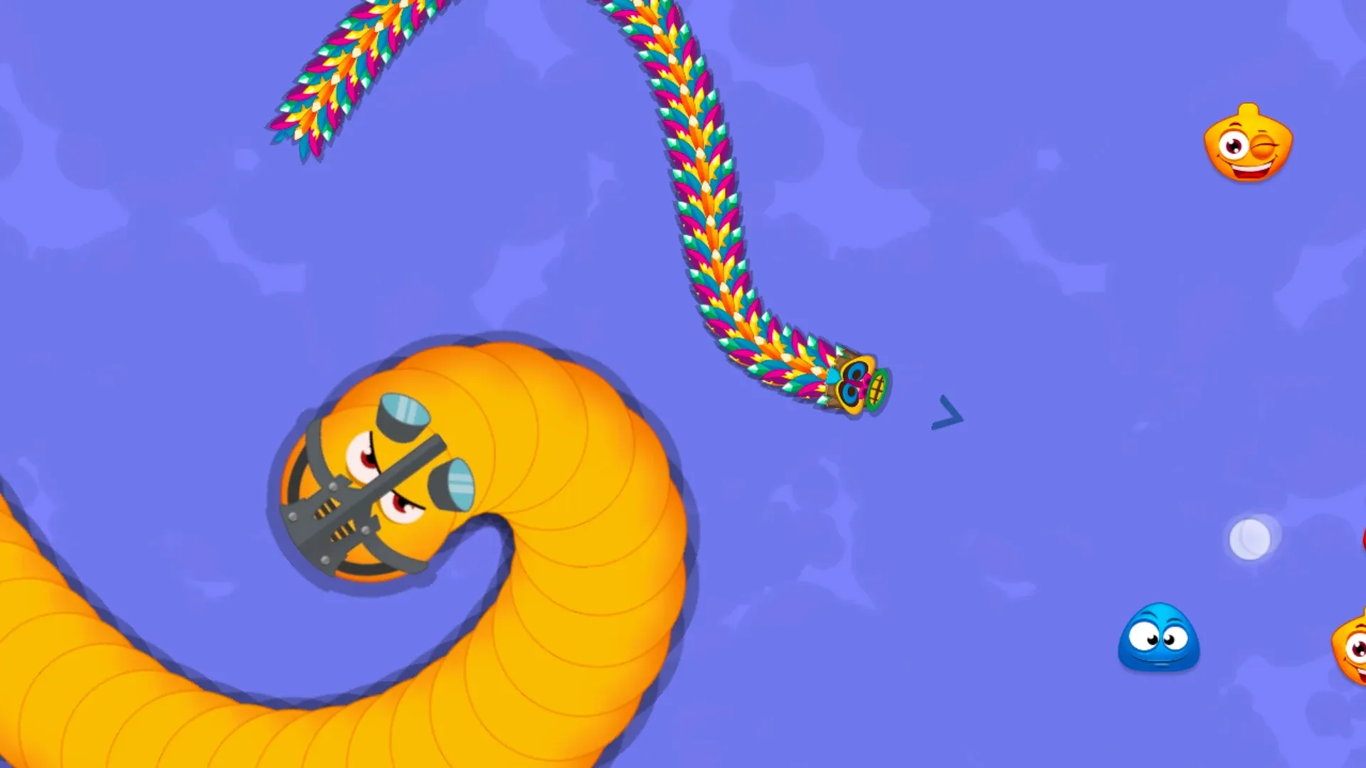 Червяки на охоте - змейка .iO v4.16.1 APK Мод (Много денег) Screenshot 4 Червяки на охоте - змейка .iO v4.16.1 APK Мод (Много денег) Screenshot 4