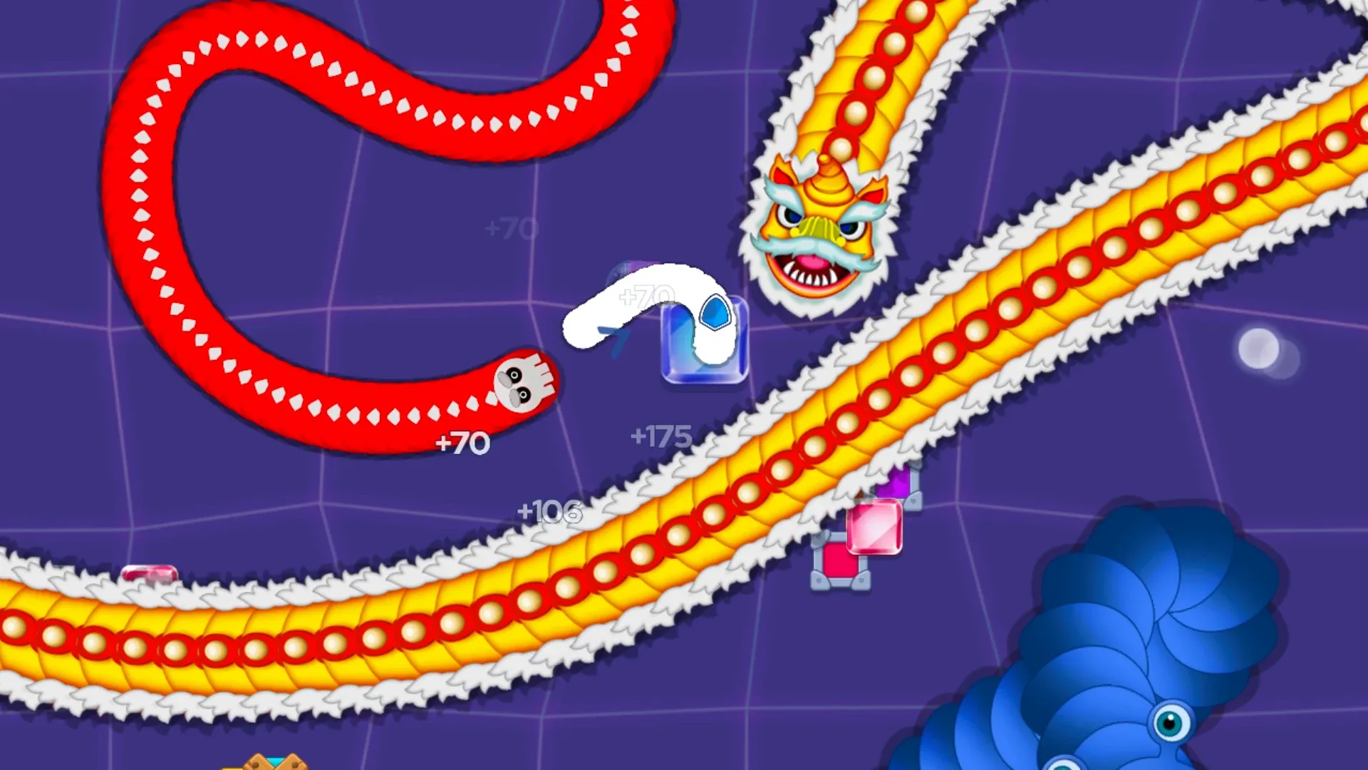 Червяки на охоте - змейка .iO v4.16.1 APK Мод (Много денег) Screenshot 5