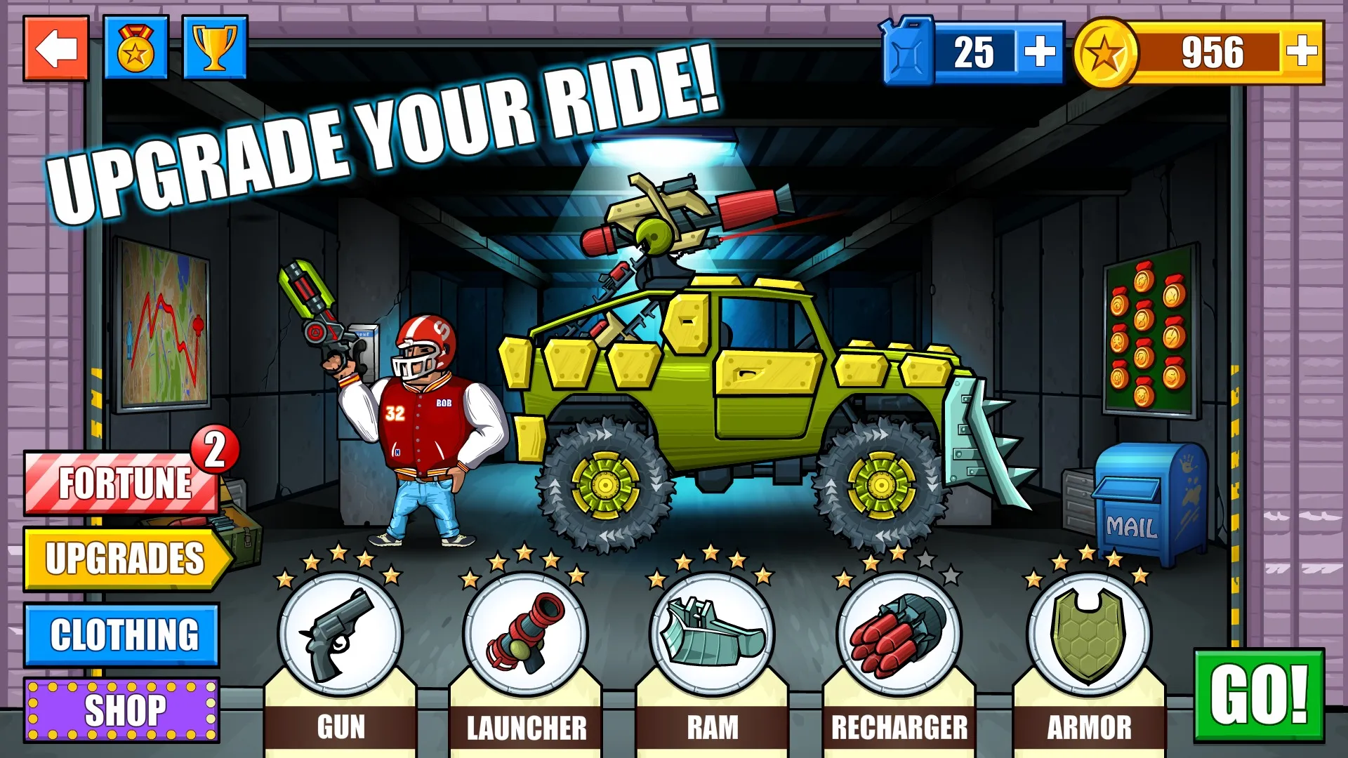 Mad Day - Truck Distance Game [мод: режим бога] Screenshot 2